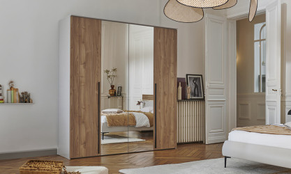 Opale - Armoire 4 portes battantes 