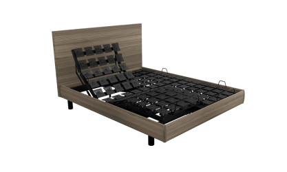 OPTIMA LUXE - Sommier TPR H15 Bois 2 moteurs