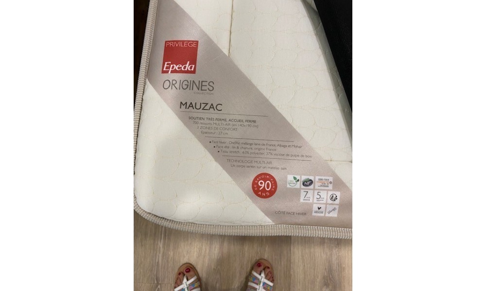 MAUZAC - Matelas ressorts - 140x190 Epeda 