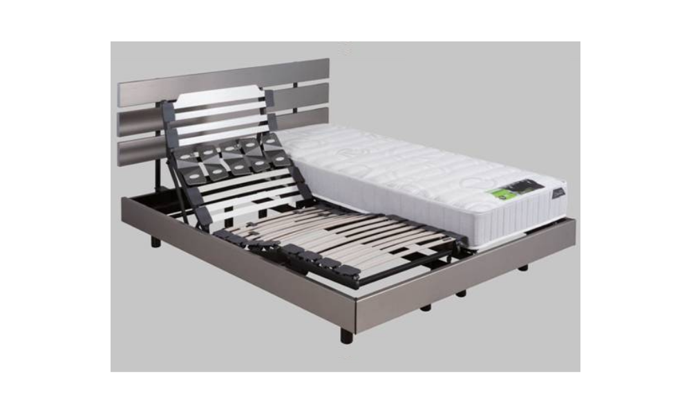 MINERAL DECO/EMOTION - Ensemble matelas et sommier mémoire de forme Sedac Meral 