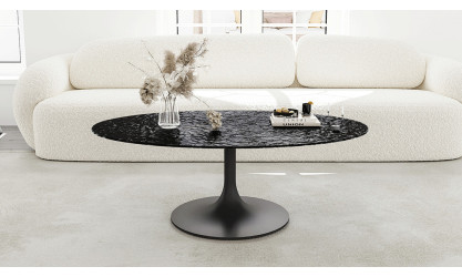 ALISSE  - Table basse waterglass ovale 